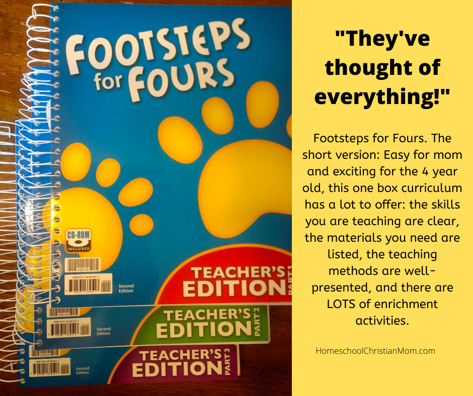 review-of-footsteps-for-fours-bju-press-homeschool